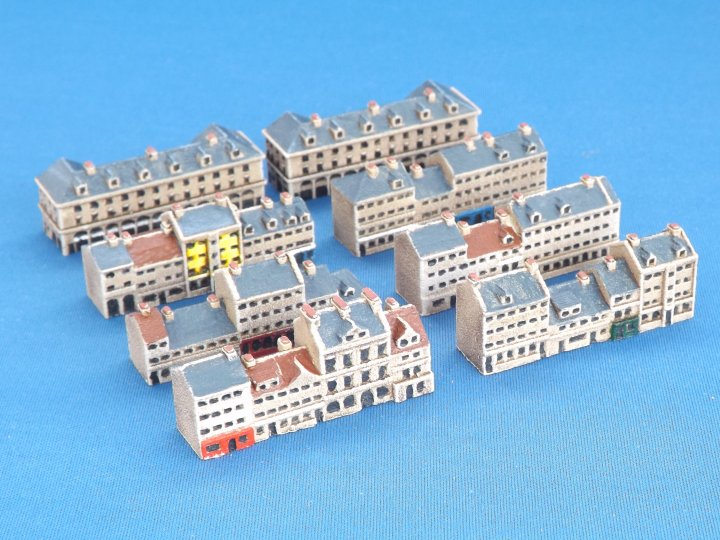 Terraced Town Buildings (pack of 8)
