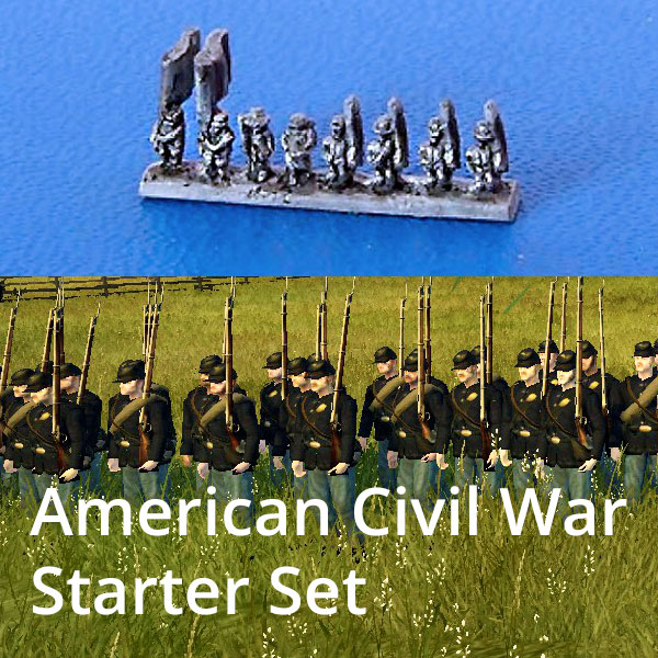 American Civil War Starter Set 3mm Oddzial Osmy miniatures - 1/600